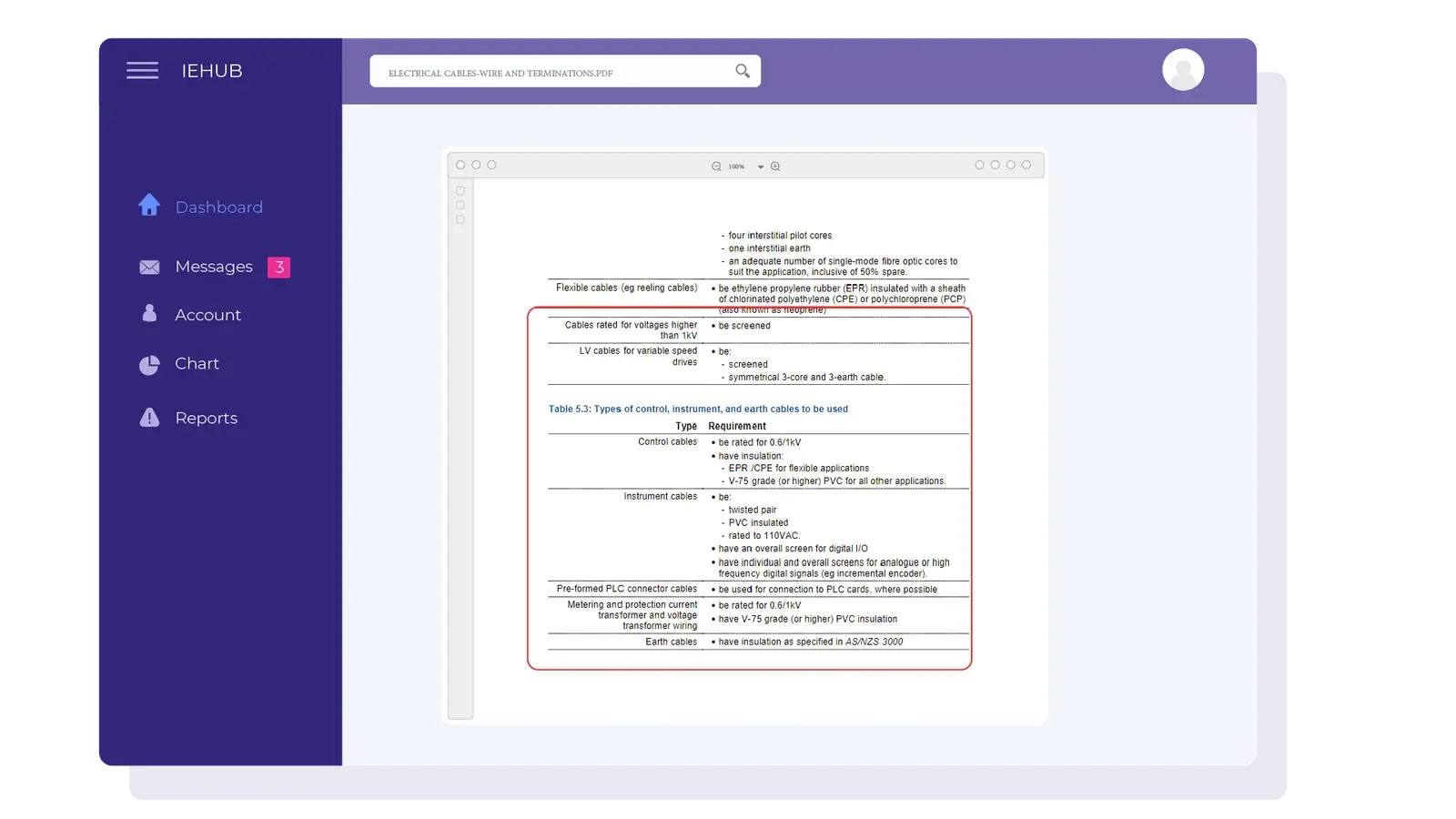 Interface demonstrating citation and source marking features for search results in iEHub