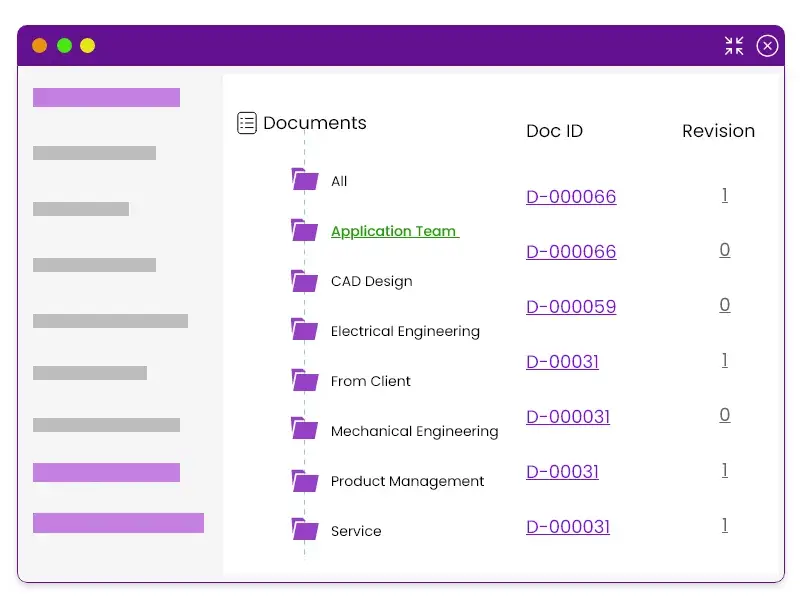 iEHub interface for standardizing and customizing folder structures